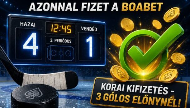 Jégkorong – Korai kifizetés 3 gólos előnynél